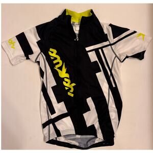 Smashfest Queen Women's Cycling Jersey Short Sleeve Green/Black/White Sz M